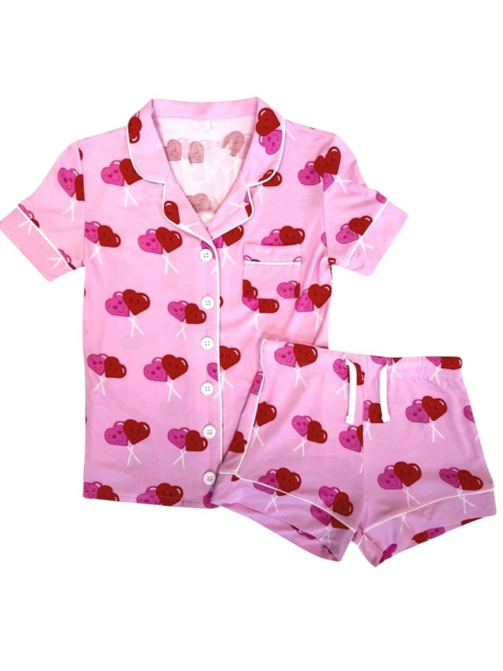 TWEEN LYNN PRINT SHORTS LOUNGE SET M (10)